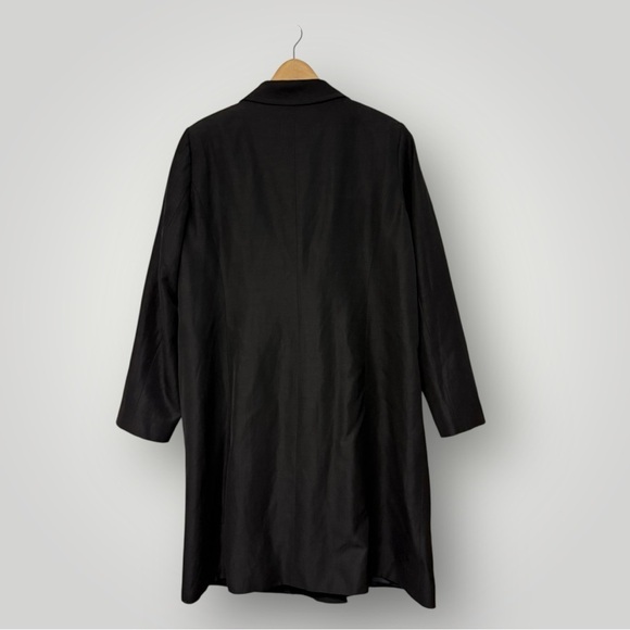 Marina Rinaldi Jacket Coat Sz L Wool Blend Italy Black - Picture 5 of 12